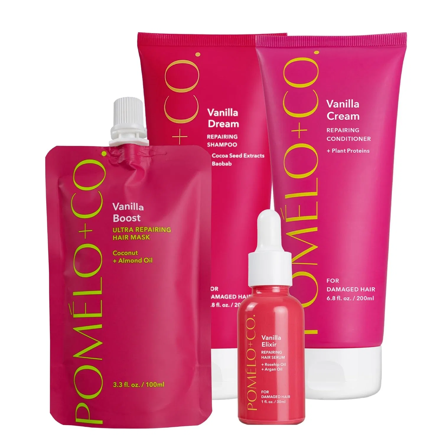 Набор для восстановления волос «Advanced Repair Routine Vanilla Set» от Pomélo+Co. Pomélo + Co.