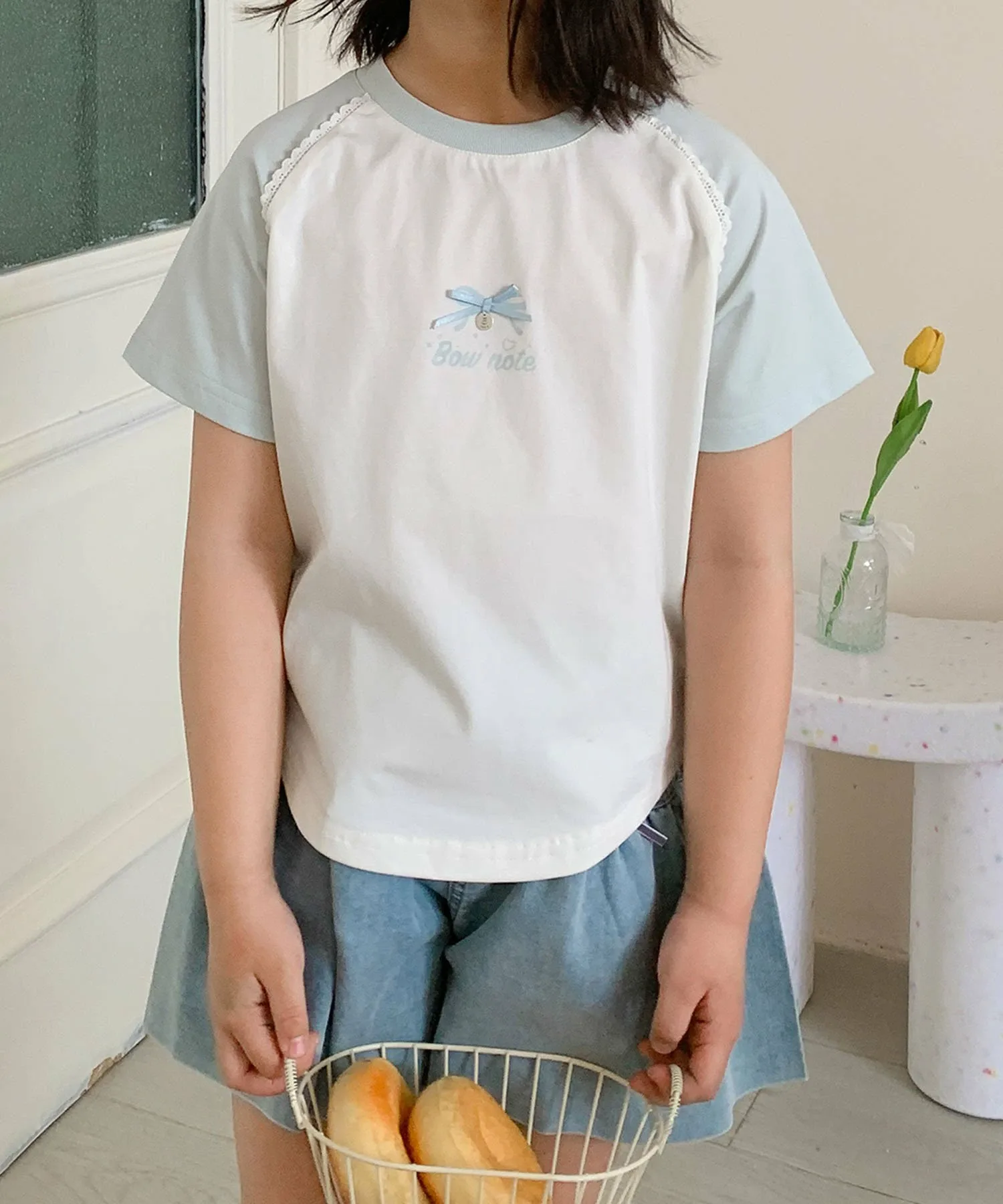 Детская футболка-реглан [aimoha-KIDS-] с лентой Aimoha Kids, blue — фото 2