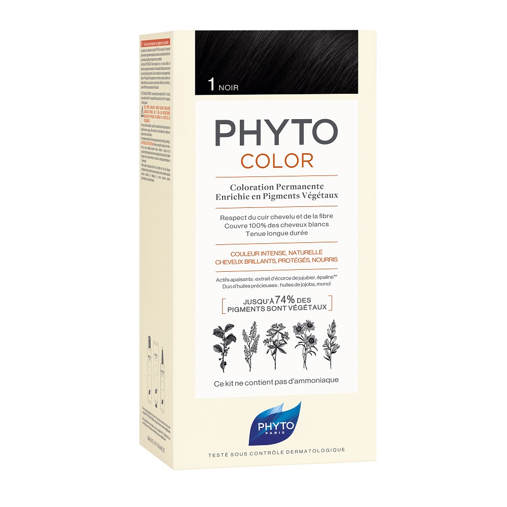 

Краска для волос color hair dye Phyto, цвет nr. 1.0, 112 мл