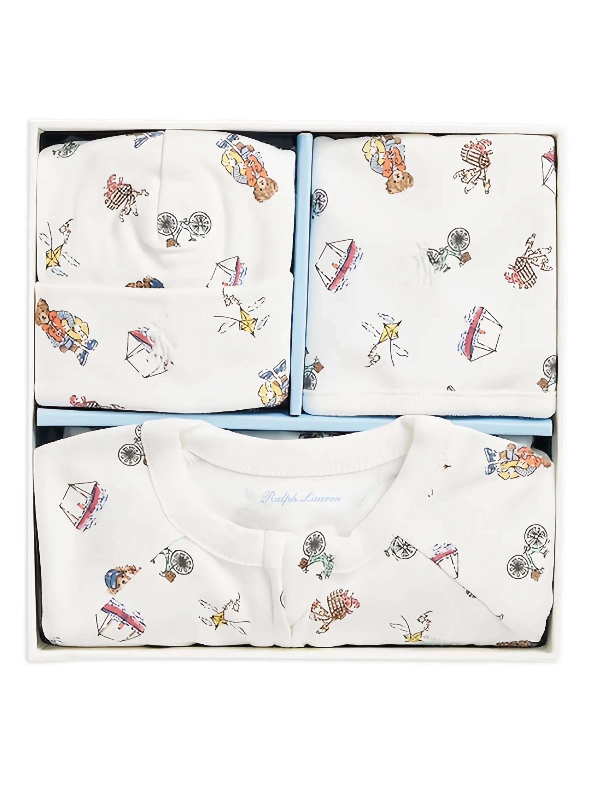 

Подарочный набор с принтом Polo Ralph Lauren Kids, белый