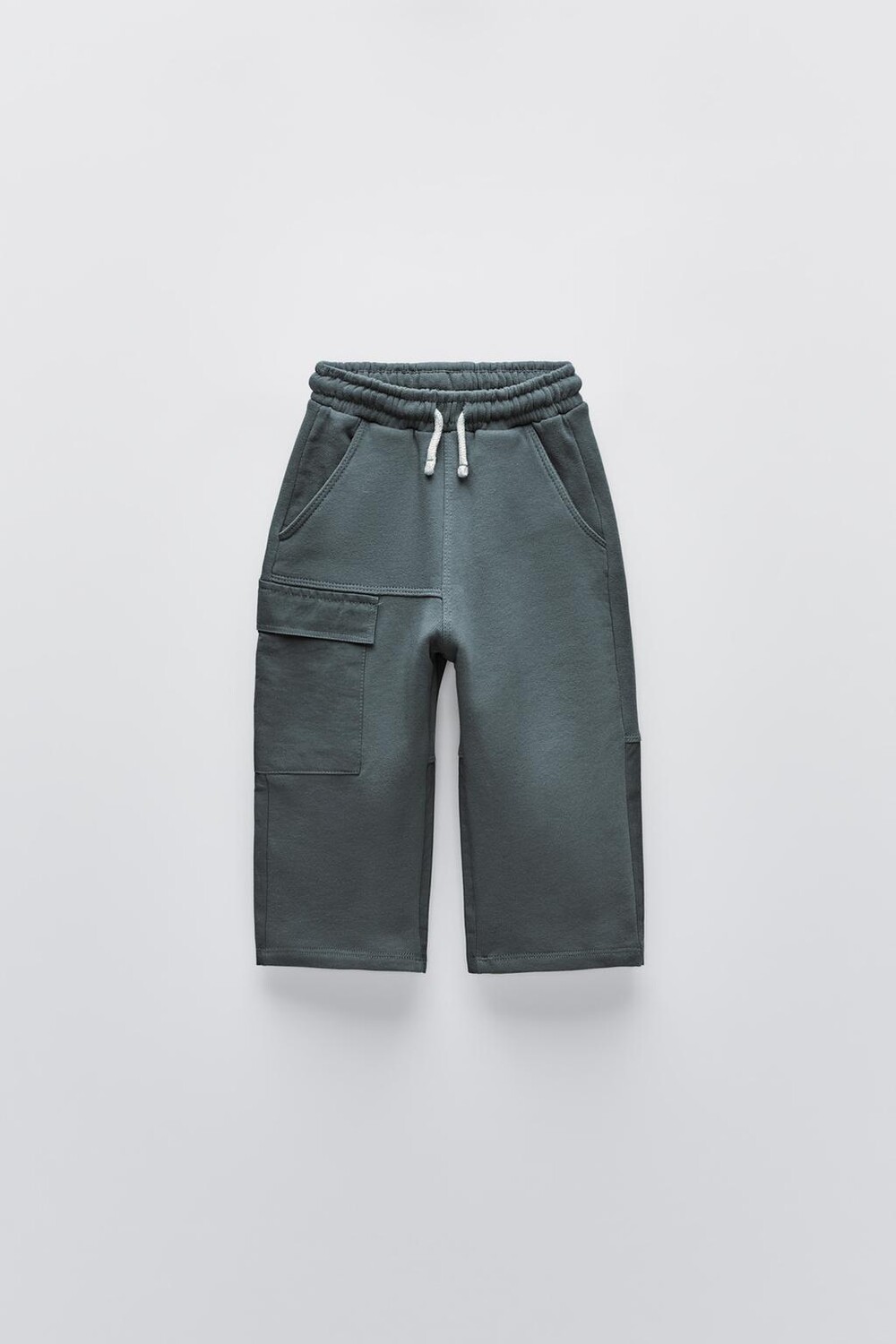 

Контрастные брюки ZARA, синий/стальной