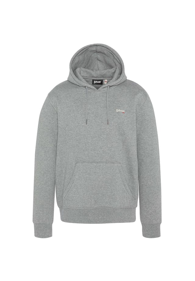

Толстовка с капюшоном swcasual2 hoodie Schott N.Y.C., серый