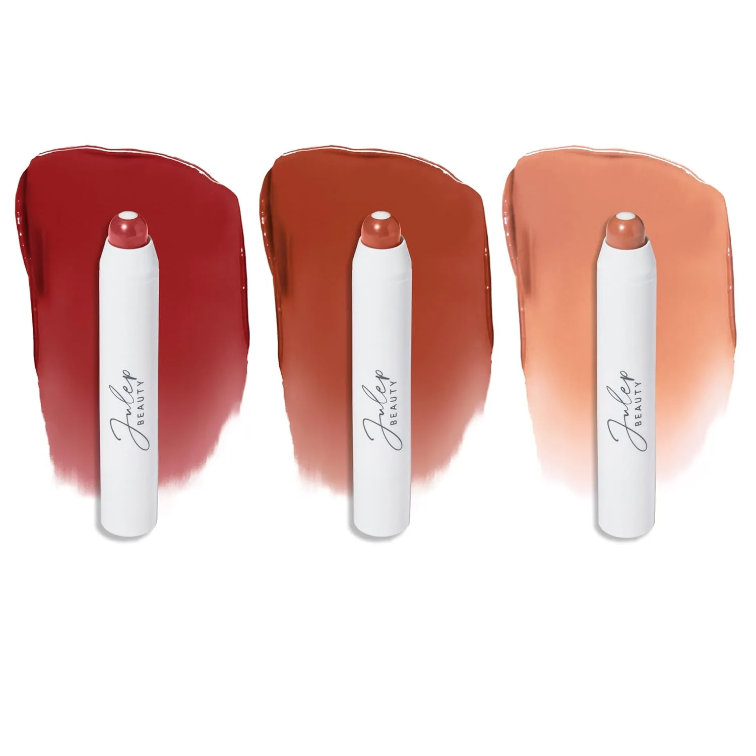 Набор увлажняющих карандашей для губ Julep It's Balm Moisturizing Lip Color Trio - Brandy Wine, Brown Sugar, Almond Nude - Vegan & Cruelty Non-Style, Brandy Wine, Brown Sugar, Almond Nude