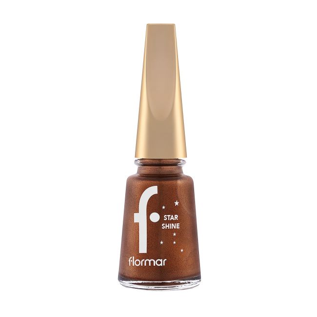

Лак для ногтей со звездным блеском Flormar, цвет 05 bronze flash, 11 мл
