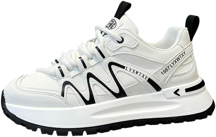 

Мужские дышащие спортивные кроссовки из сетки - легкие кроссовки с мягкой подошвой для бега, комфортные весной и осенью Hoalox, белый