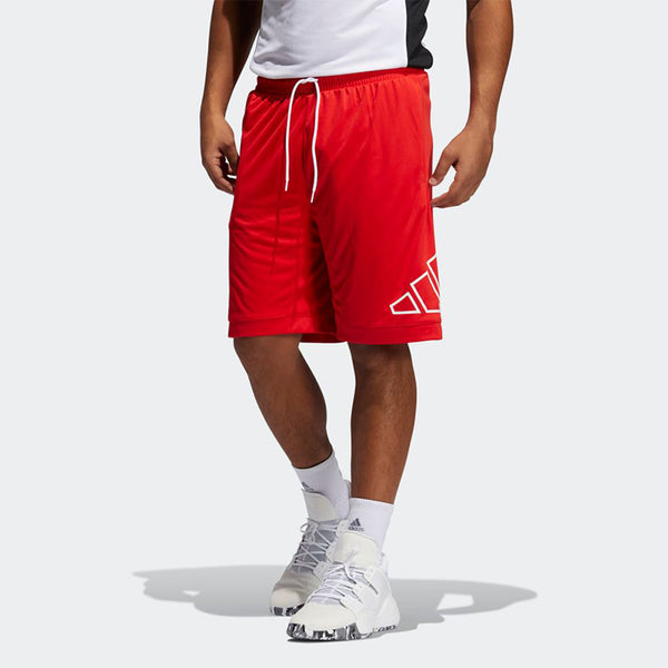 Шорты big logo short logo printing sports shorts red Adidas, красный — фото 2