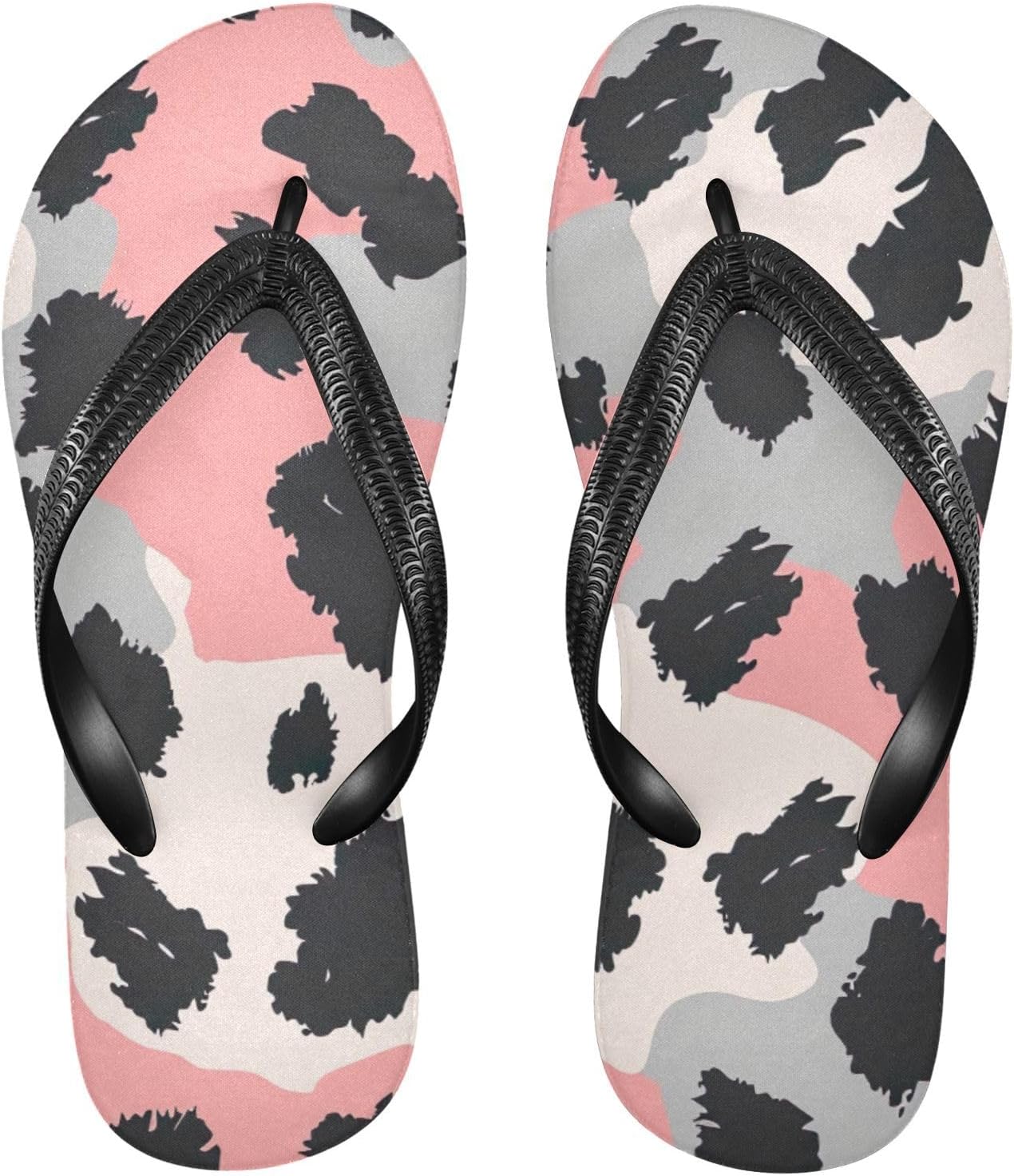 

Розовые шлепанцы с леопардовым принтом, пляжные летние повседневные сандалии для женщин и мужчин, тапочки для душа, размер XS Kfbe