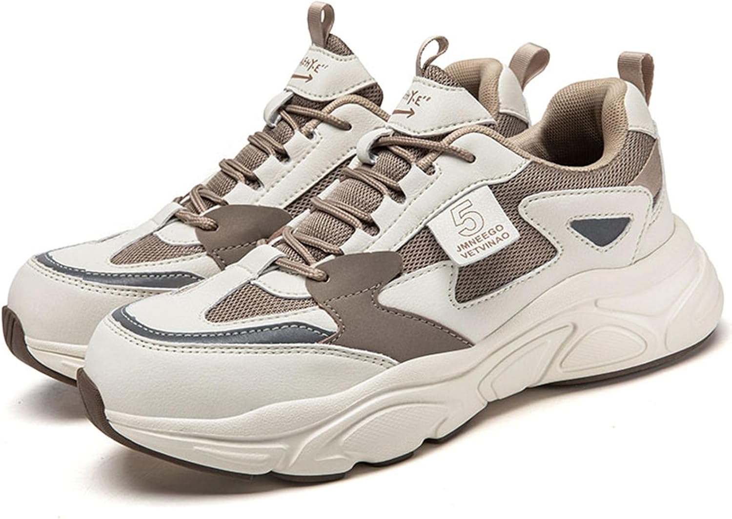 

Мужские ботинки Nutropa с металлическим носком, легкая защитная рабочая обувь, комфортные дышащие ботинки с композитным носком, противоскользящие и неразрушимые, бежевый