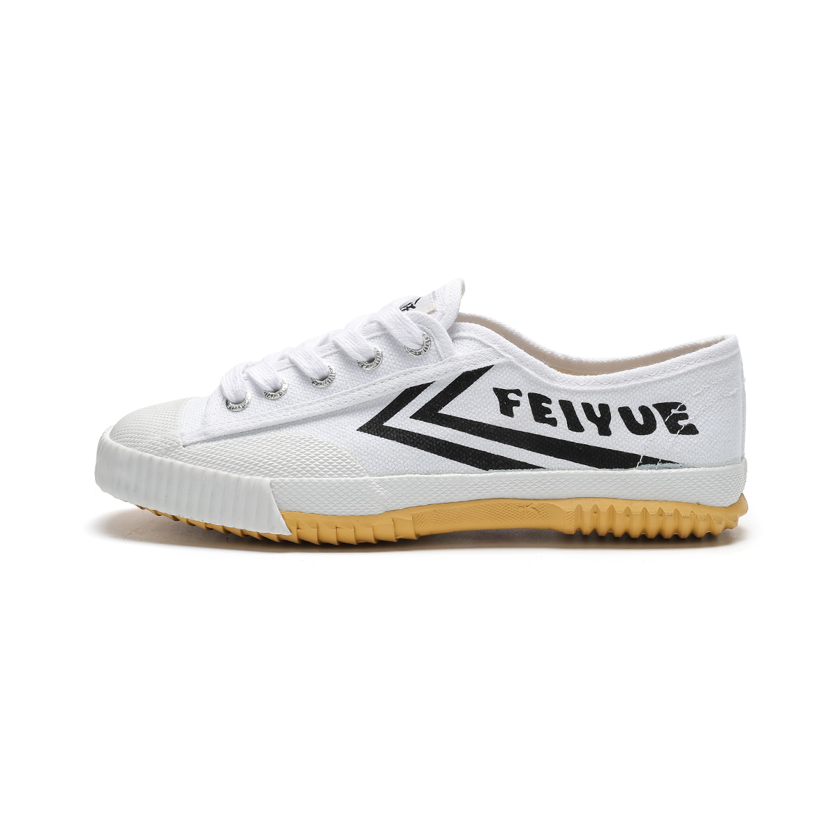 

Feiyue Износостойкие дышащие легкие кеды унисекс бело-черные, цвет White/Black