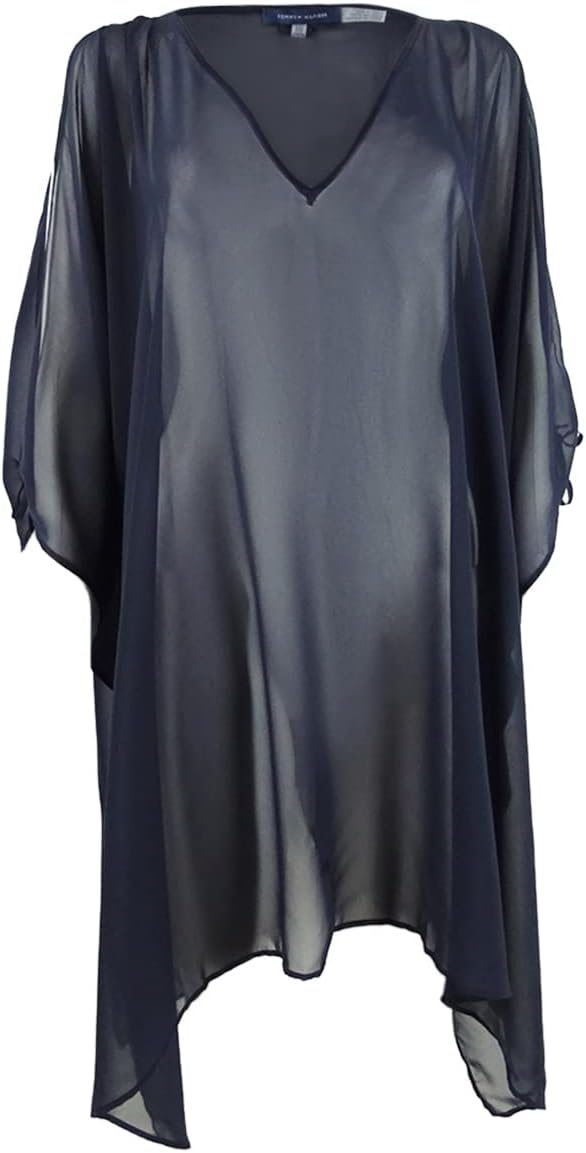 

Женская пляжная накидка-кафтан Tommy Hilfiger с открытыми плечами, Navy