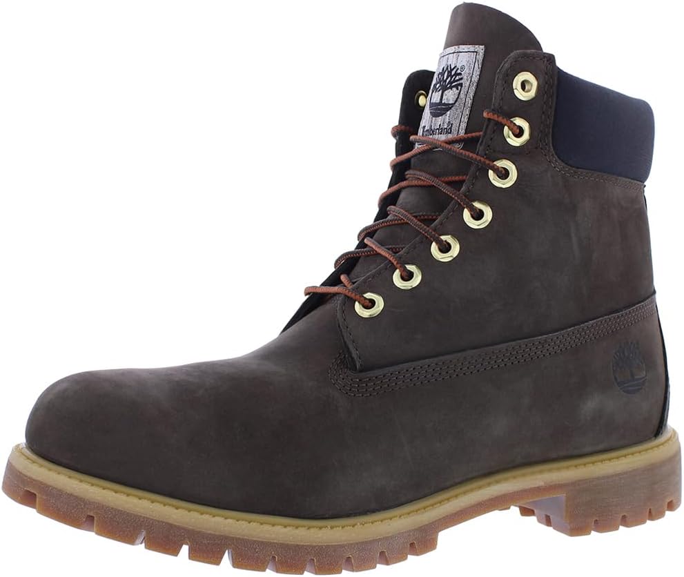 

Timberland 6 Inch Premium мужские ботинки, Dark Brown/Nubuck/Black-Brown