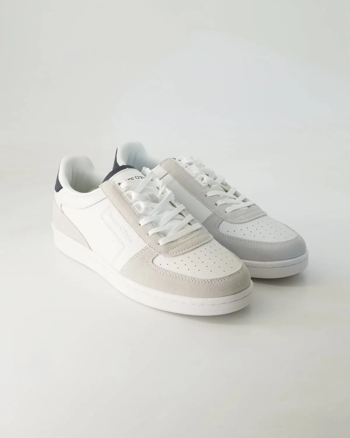 Кроссовки низкие из кожи и замши Marc O'Polo Shoes, бежевый