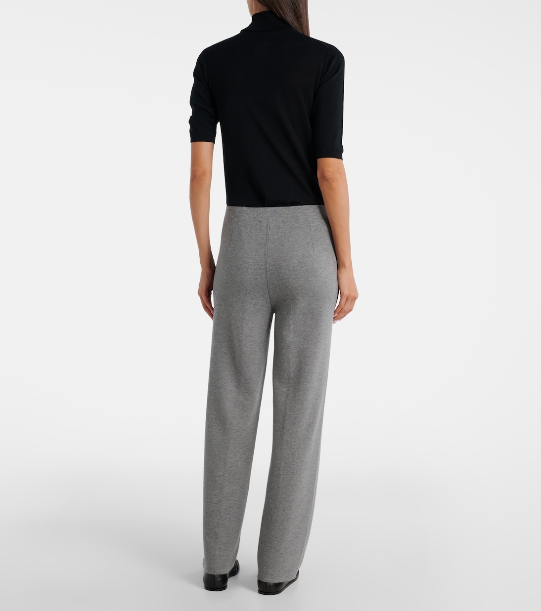 Арно спортивные брюки с высокой талией Max Mara, Grigio Chiaro — фото 3