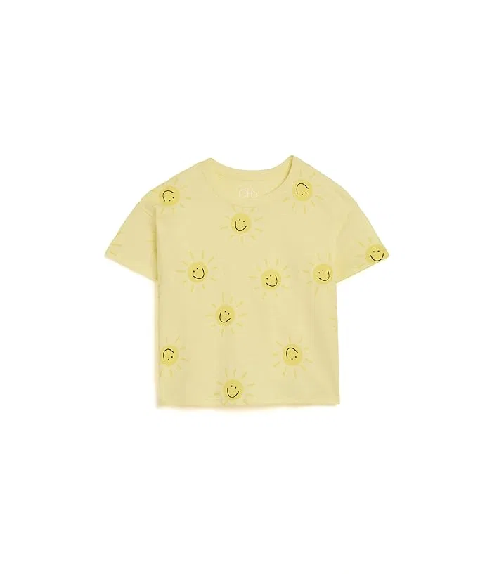 Футболка с принтом Cotton Jersey Devin Tee Chaser Kids, Panna Cotta