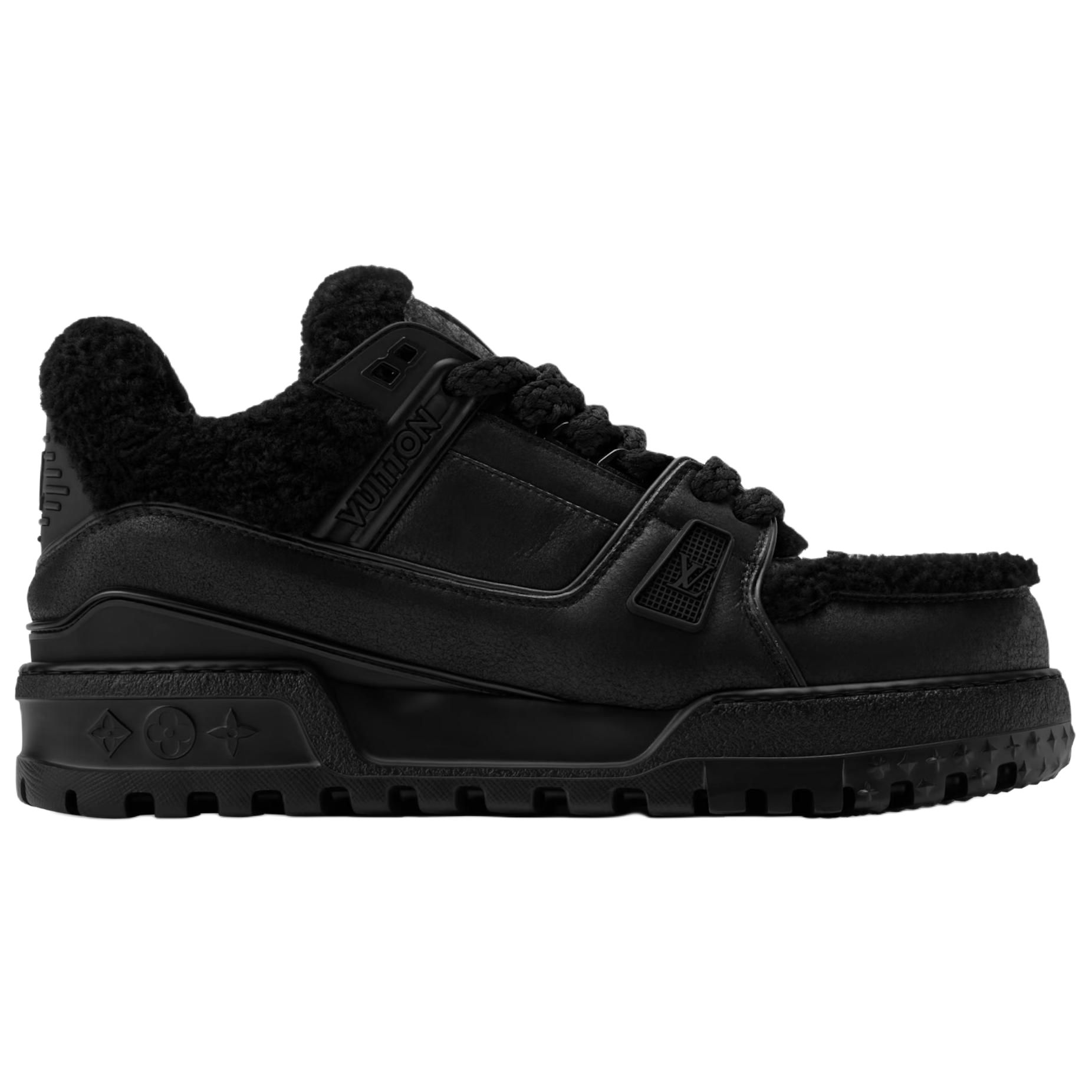 LOUIS VUITTON Тренировочные кроссовки Maxi Low top для скейтбординга мужские black — фото 2