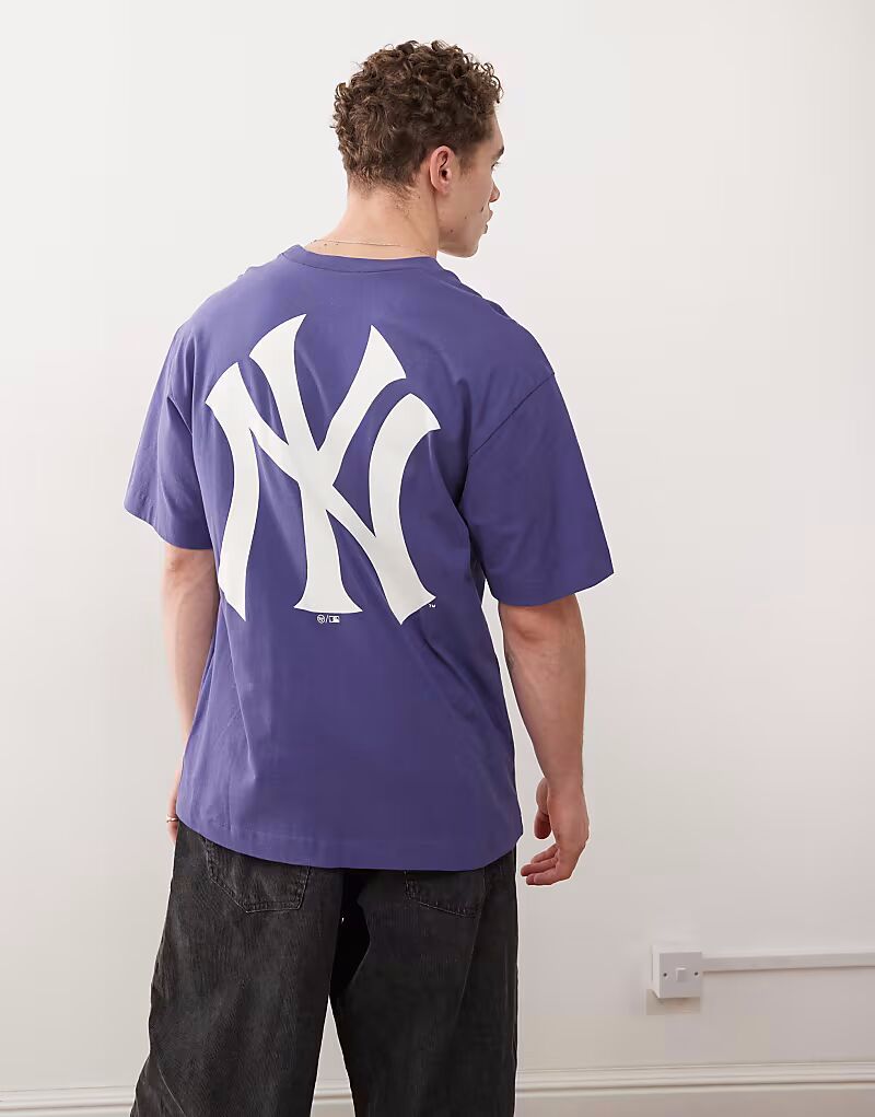 

Футболка 47 Brand NY Yankees с принтом логотипа на спине в темно-синем цвете