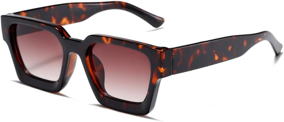 

Солнцезащитные очки с защитой от УФ-излучения UV400 - Толстая оправа, металлические шарниры, градиентная расцветка, подходят для женщин и мужчин, для бега и занятий спортом на открытом воздухе UYPTK, Leoaprd Tea