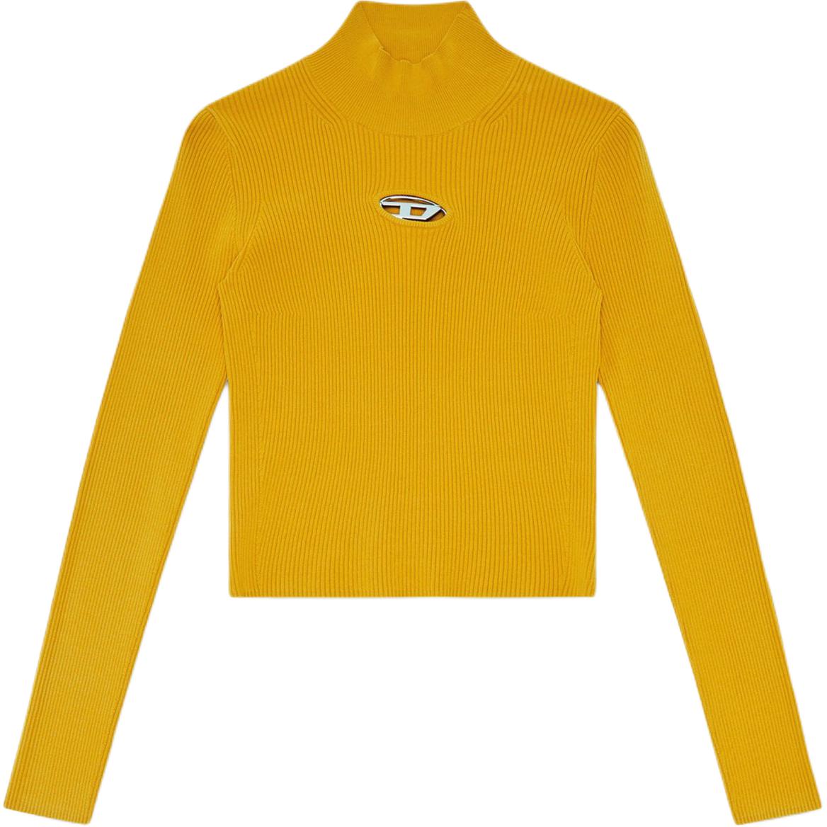 Футболка M Valari Tn Rib Knit DIESEL, светло-коричневая — фото 2