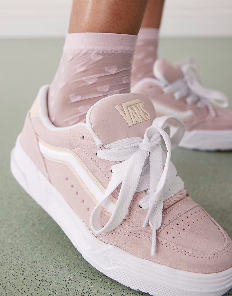Кроссовки Vans Hylane из массивной замши светло-розового цвета — фото 4