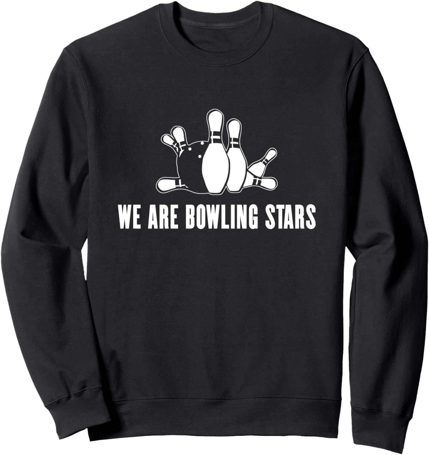 

Толстовка We Are Bowling Stars с изображением боулера и команды по боулингу, черная (black 19-3911tcx), размер S Funny Bowling Strike Spare Ten Pin Saying, Черный, Толстовка We Are Bowling Stars с изображением боулера и команды по боулингу, черная (black 