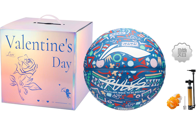 

LINING Резиновый баскетбольный мяч blue цвет size 7 тренировочный unisex