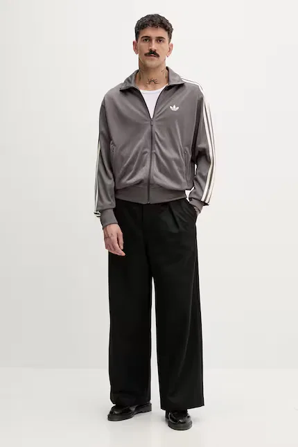 Толстовка на молнии Firebird TT Adidas Originals, серый — фото 2