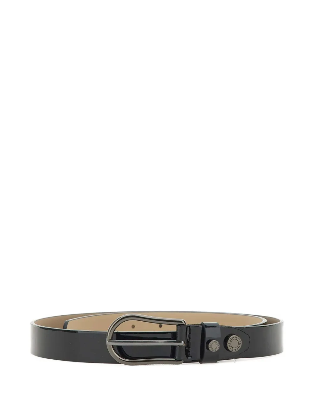 

Лакированный ремень GIANNI CHIARINI, черный