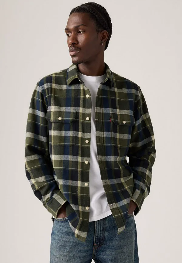 Рабочая рубашка джексона Levi'S, Medina Plaid Deep Depths Flannel