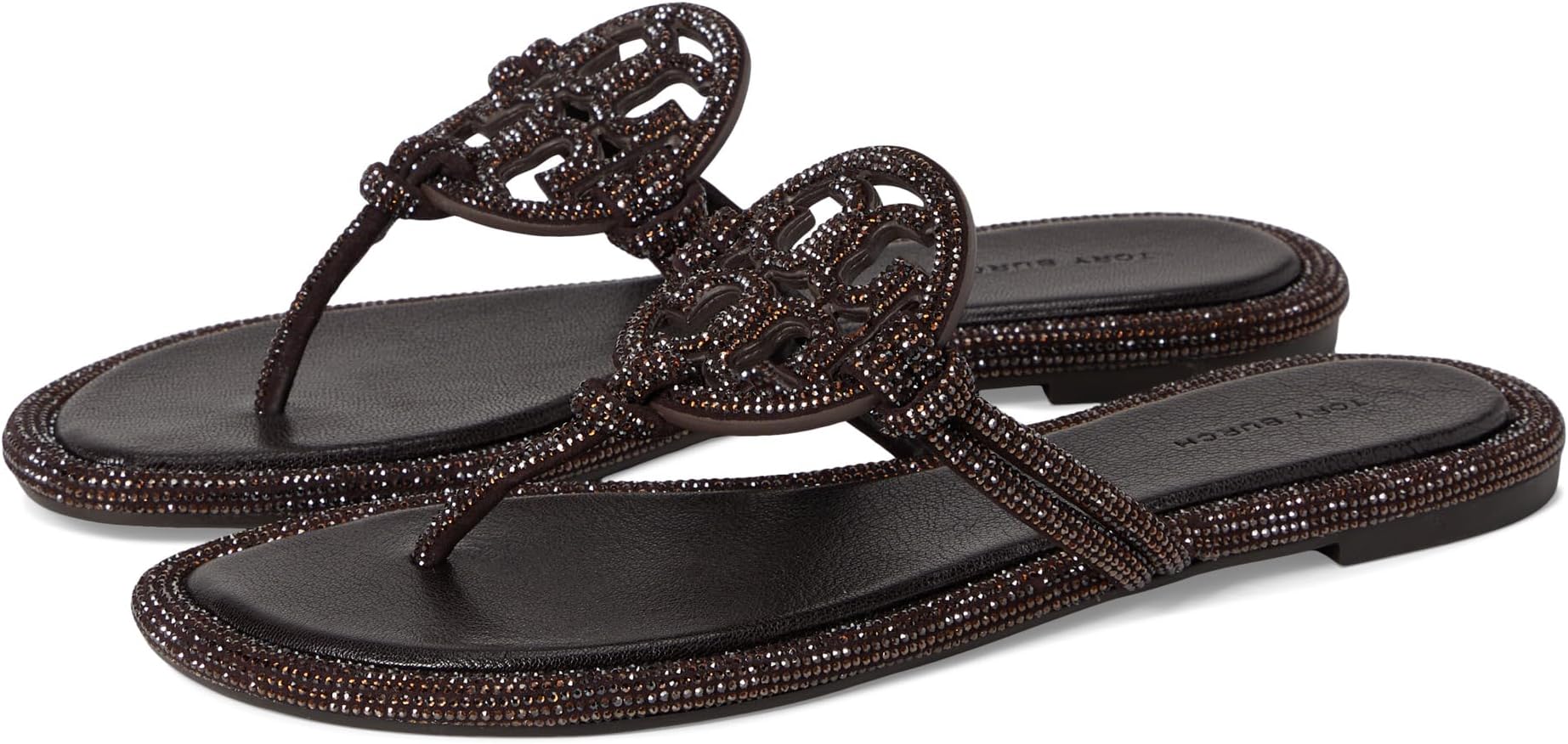 Сандалии Tory Burch Miller Knotted Pave, цвет Cocoa