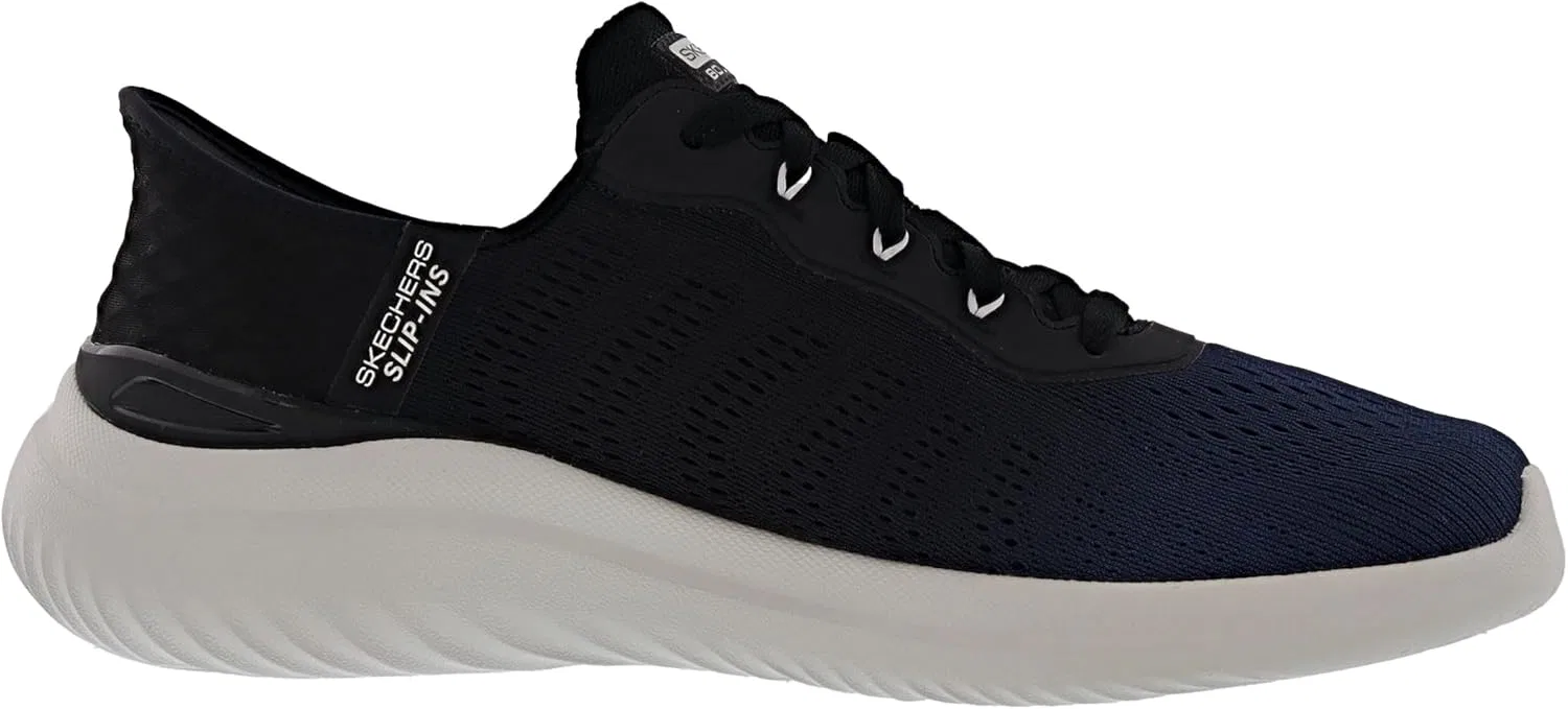 Мужские слипоны Skechers: прогулочная обувь Bounder 2.0 Tellem, Navy Blue Black — фото 2