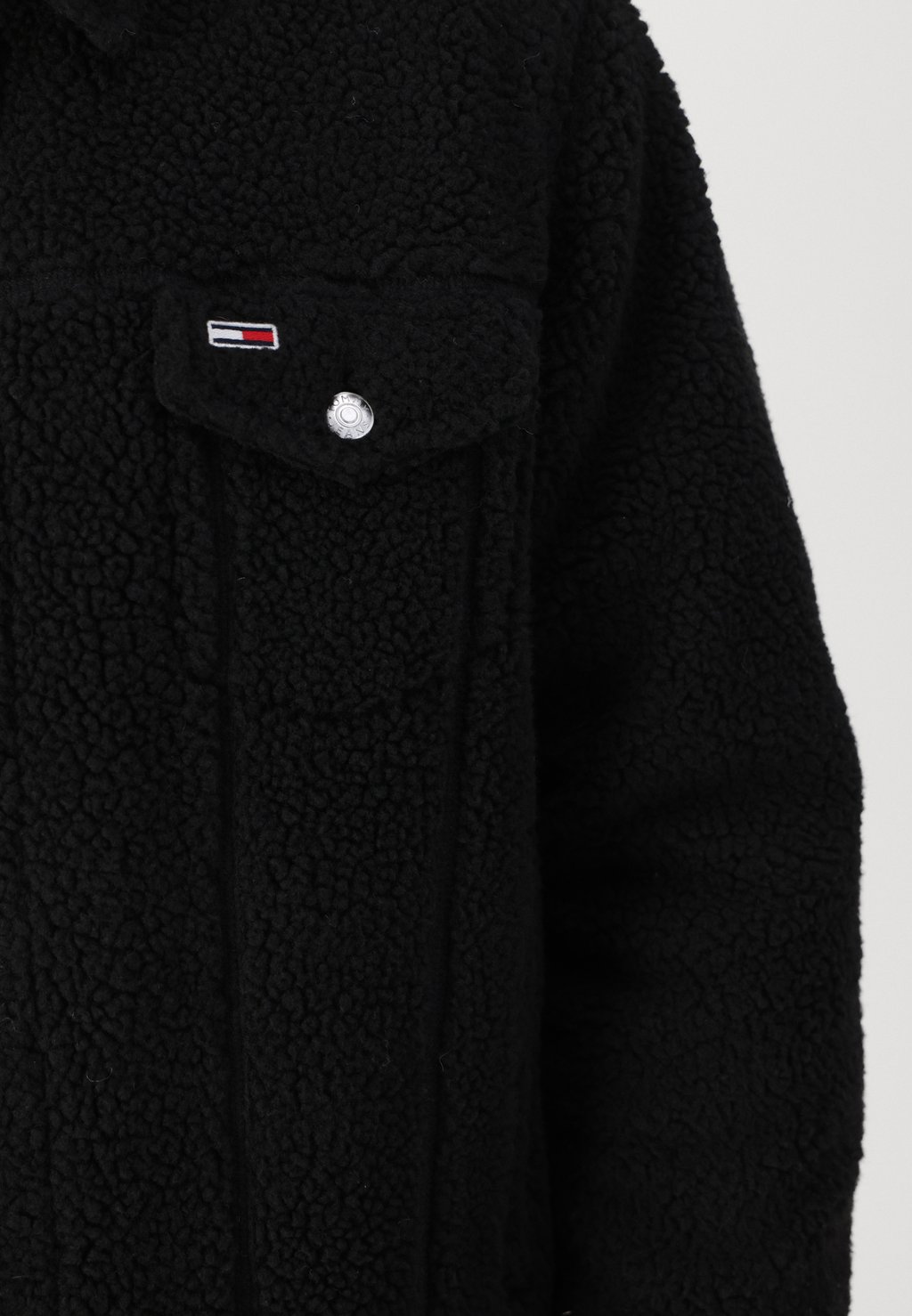 

Флисовая куртка TRUCKER Tommy Jeans, черный