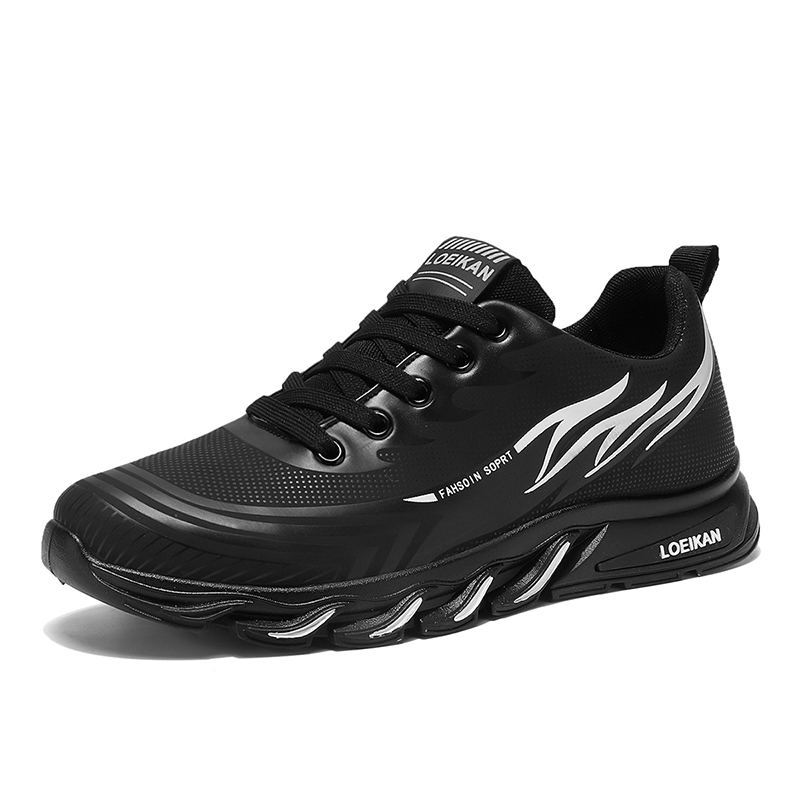 

SHOUBA Износостойкие и легкие мужские низкие кеды Casual Black White, цвет Black White