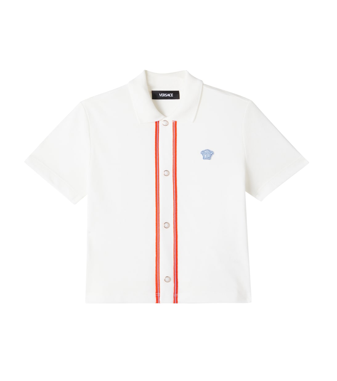 

Хлопковая поло La Medusa Versace Kids, White+Powder Blue+Fire Orange