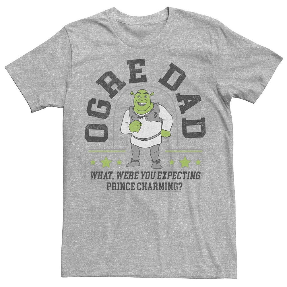 

Мужская футболка с рисунком Shrek Ogre Dad Sign Licensed Character, цвет Athletic Heather