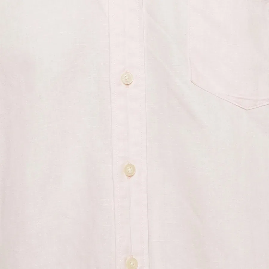Мужская рубашка из льна с длинным рукавом Burberry, Pink — фото 4