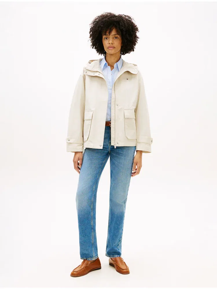 Куртка утилитарная короткая TOMMY HILFIGER, White — фото 2