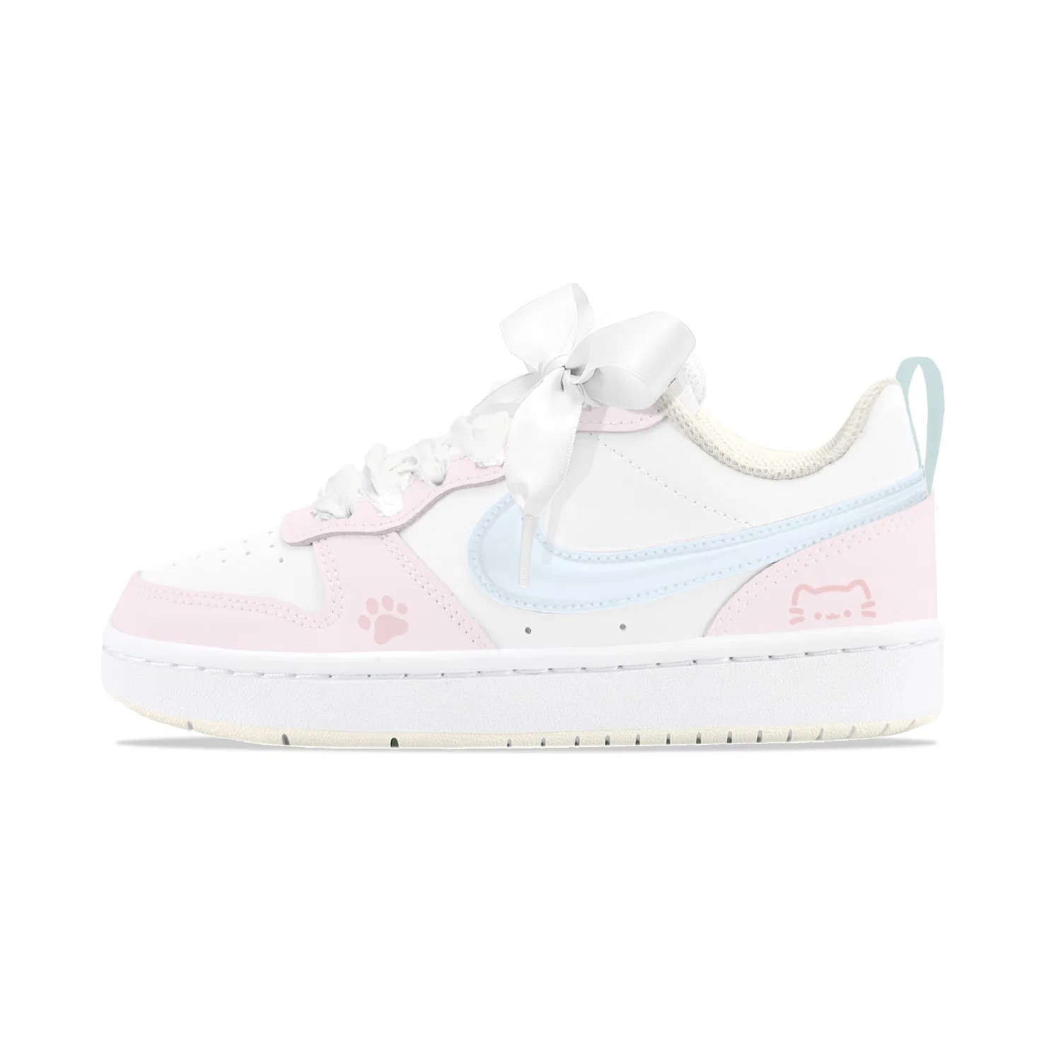 Детские кроссовки для скейтбординга Nike Court Borough, Pink Blue — фото 3