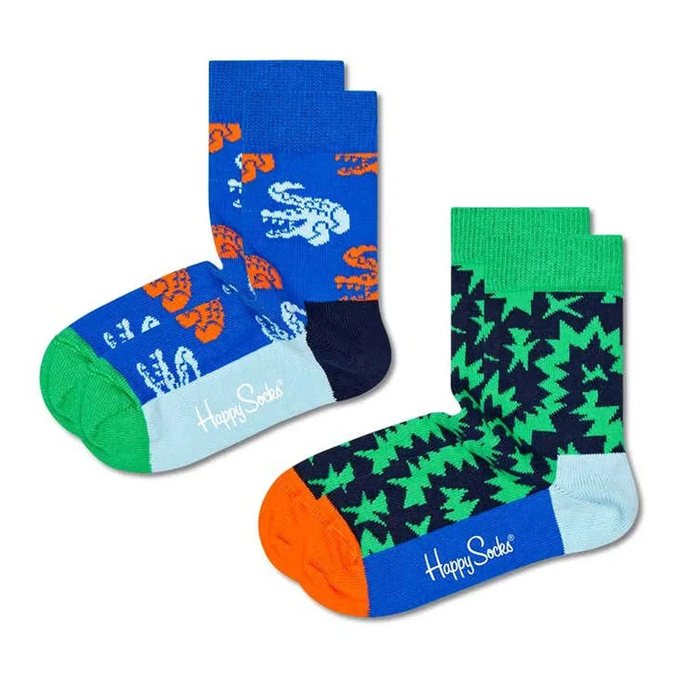 Носки Crocodile 2 пары Happy Socks, синий