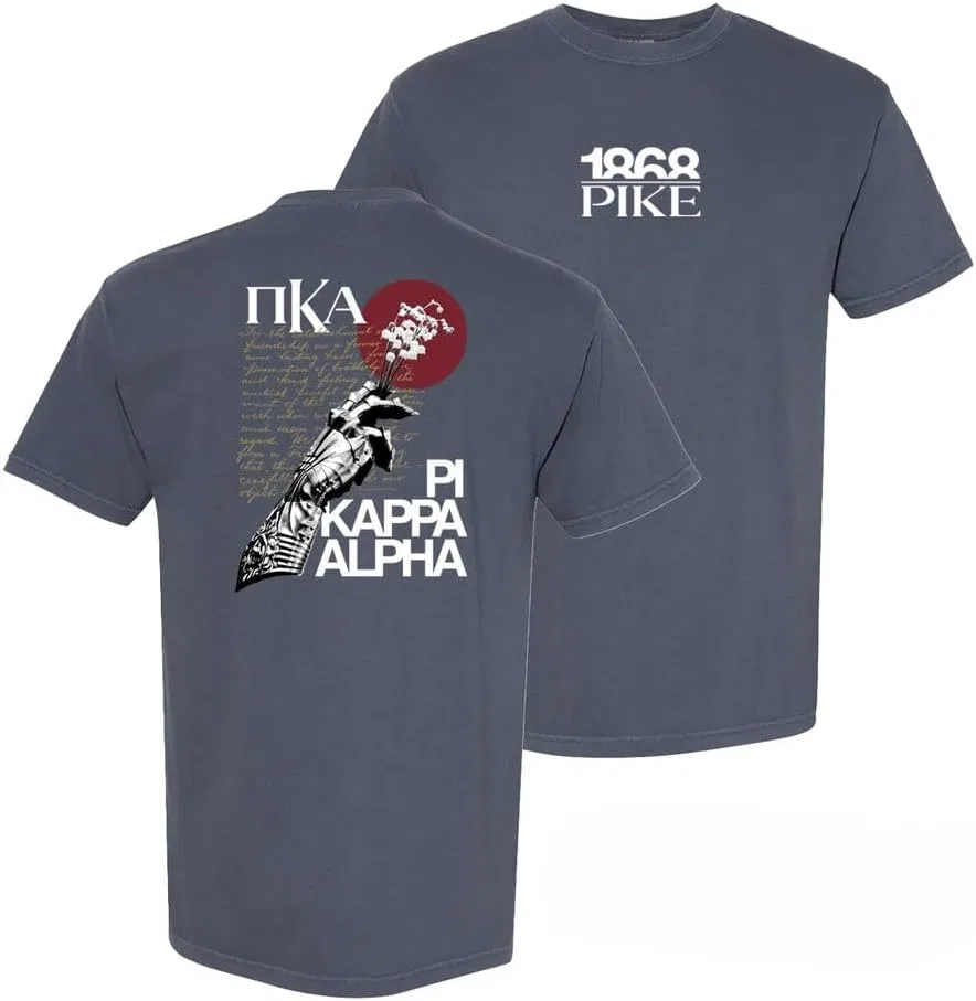 Мужская футболка с логотипом PIKE Comfort Colors Preamble Navy