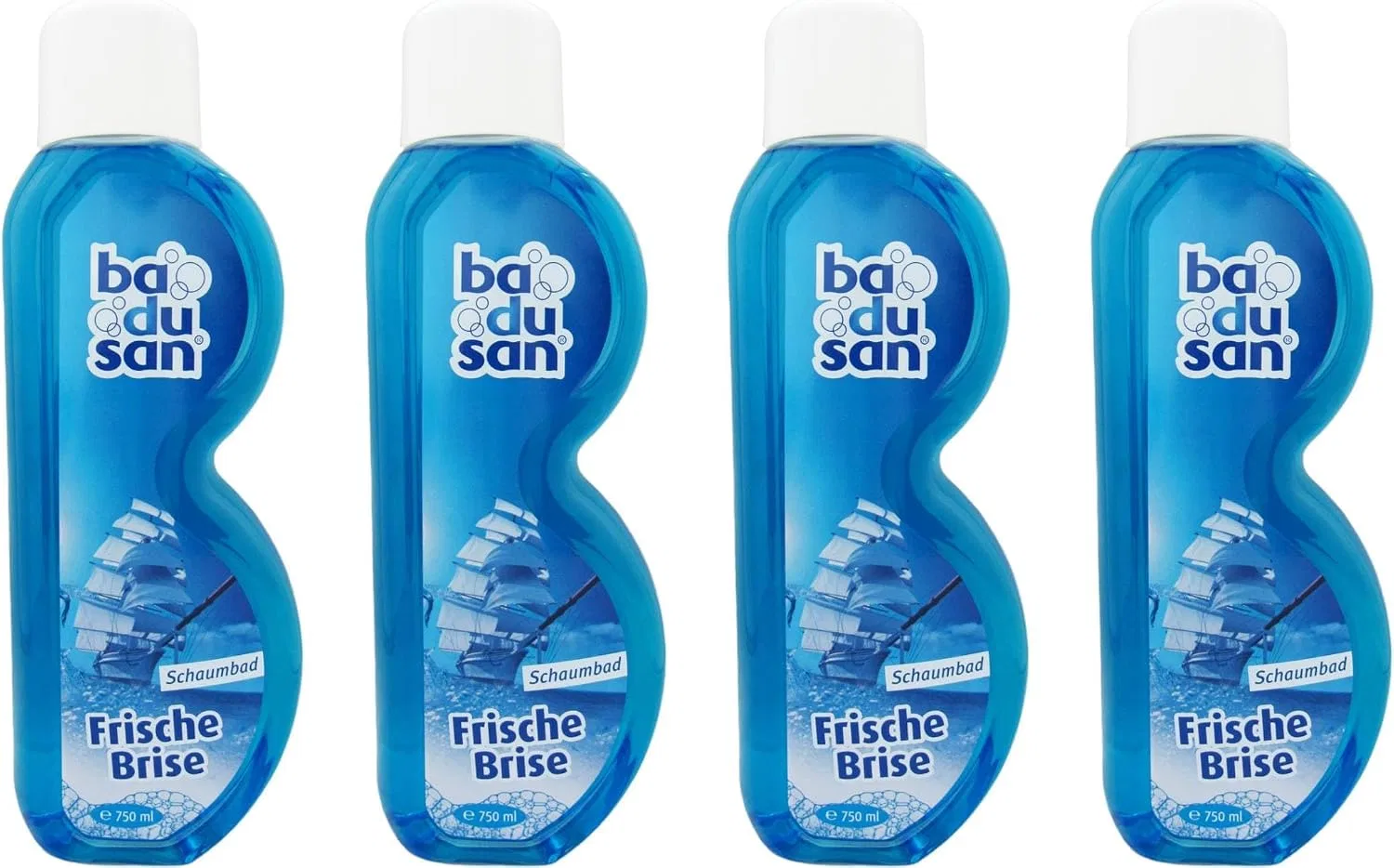 Пена для ванны Ba Du San Fresh Breeze, 4 x 750 мл, Синий