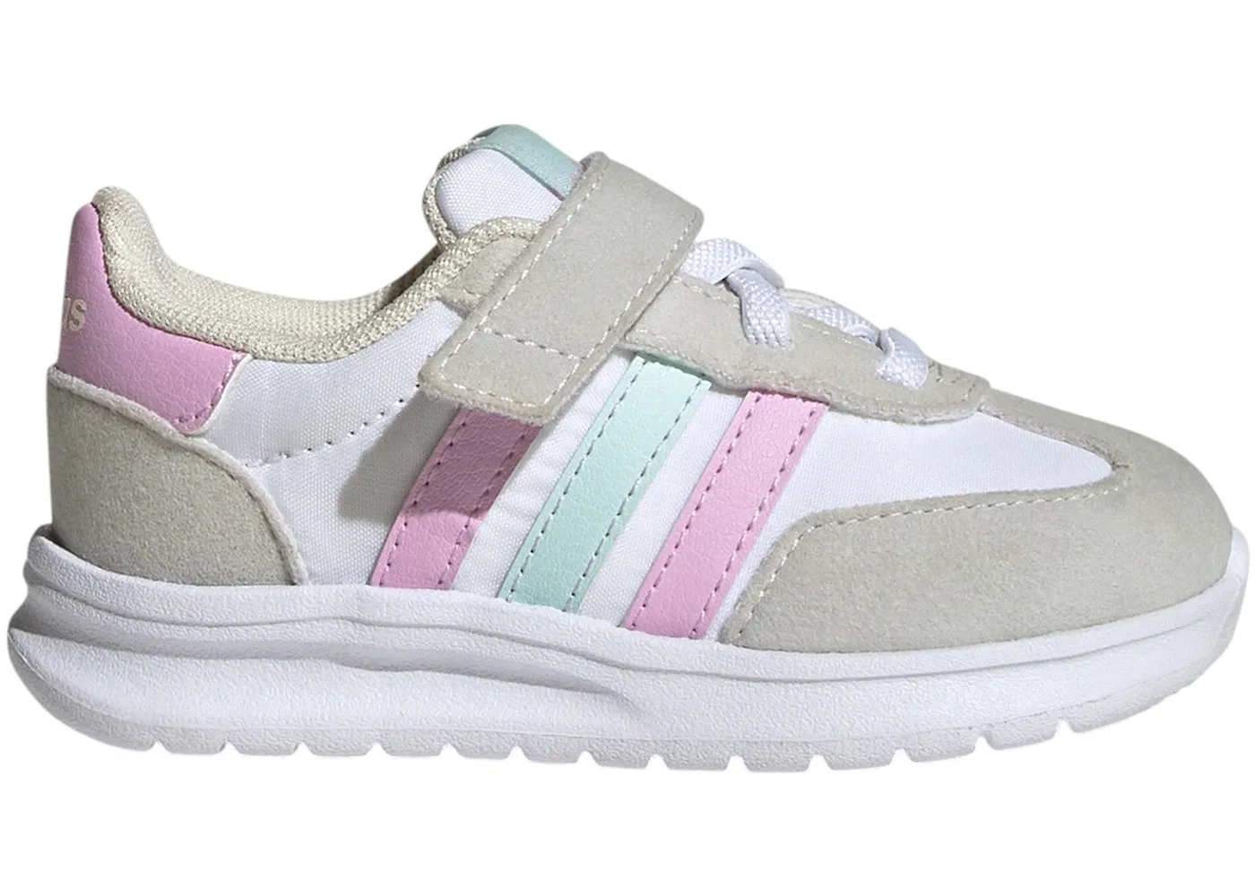 Детские кроссовки с ретро-дизайном Adidas Run 70s 2.0 Adidas, Cloud White/Bliss Lilac/Halo Mint