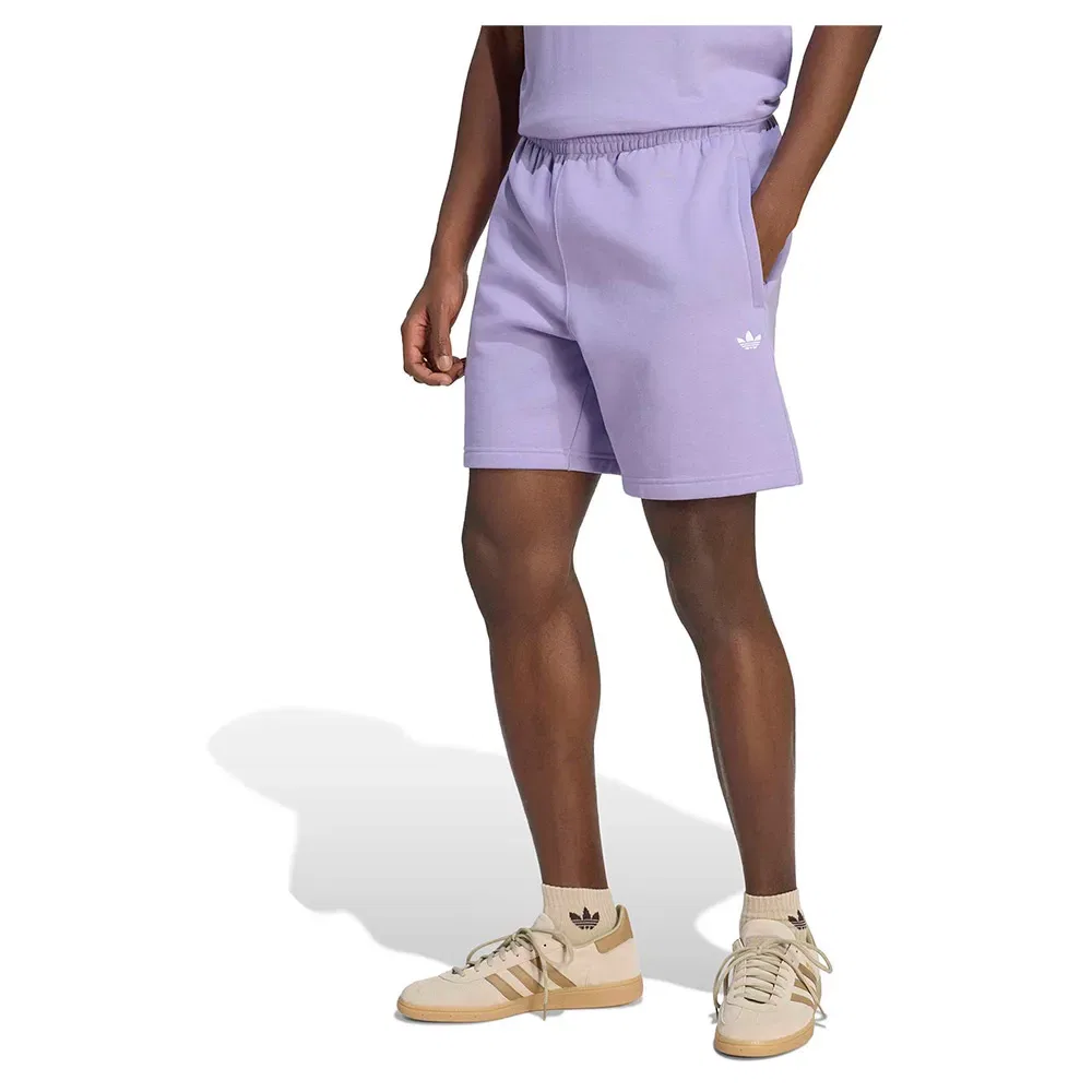 Шорты флисовые Trefoil Essentials Adidas Originals, фиолетовый
