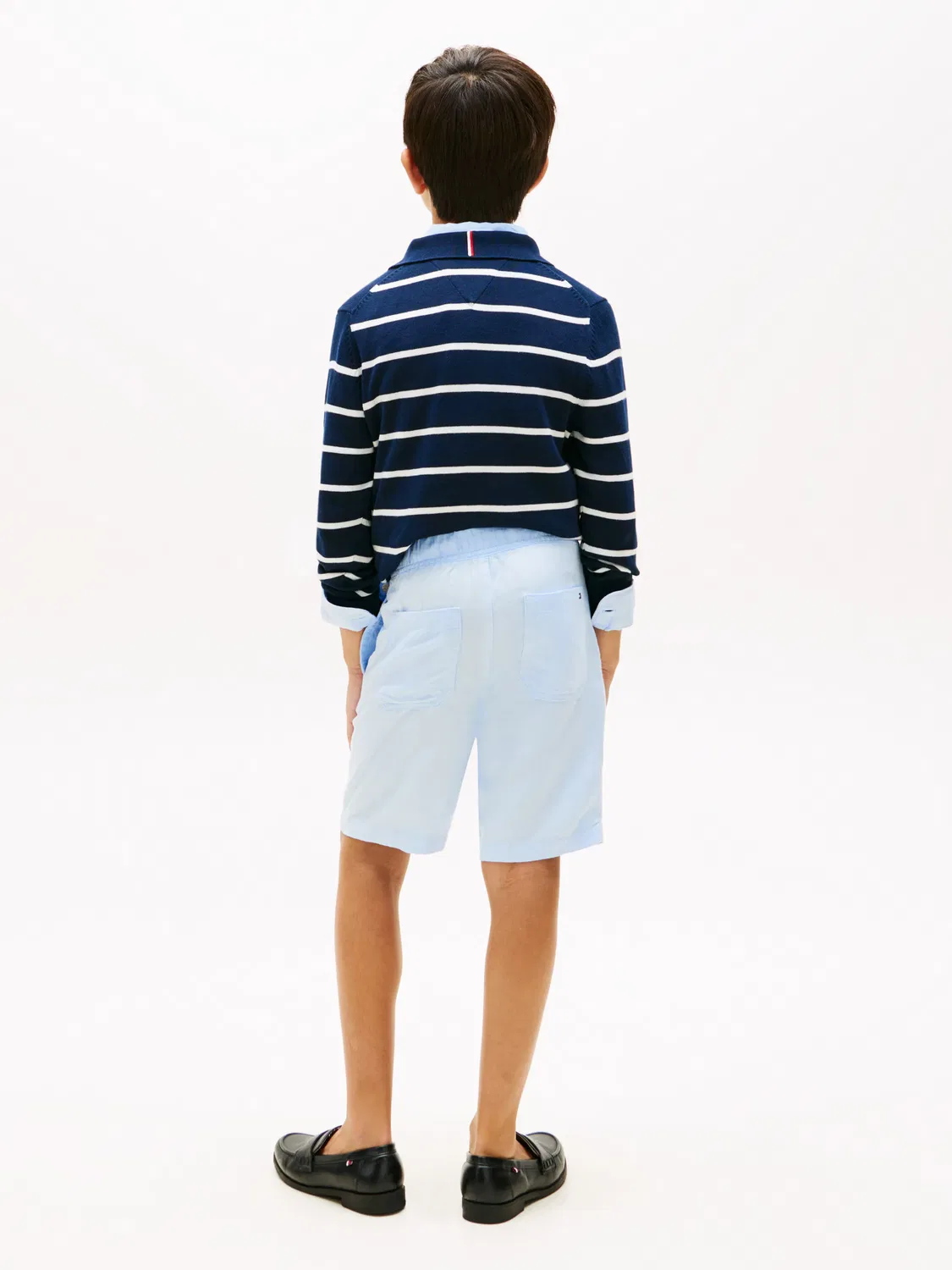 Детские шорты для мальчиков льняные Tommy Hilfiger, Azul — фото 4