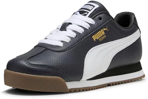 Детские кроссовки для мальчиков с шнуровкой Roma 24 PUMA, Black — фото 2