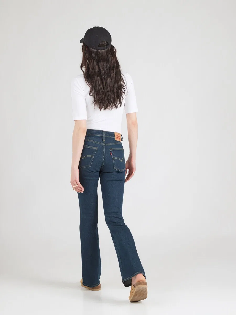 Джинсы LEVI'S Boot cut '725 High Rise Bootcut' темно-синего цвета — фото 4