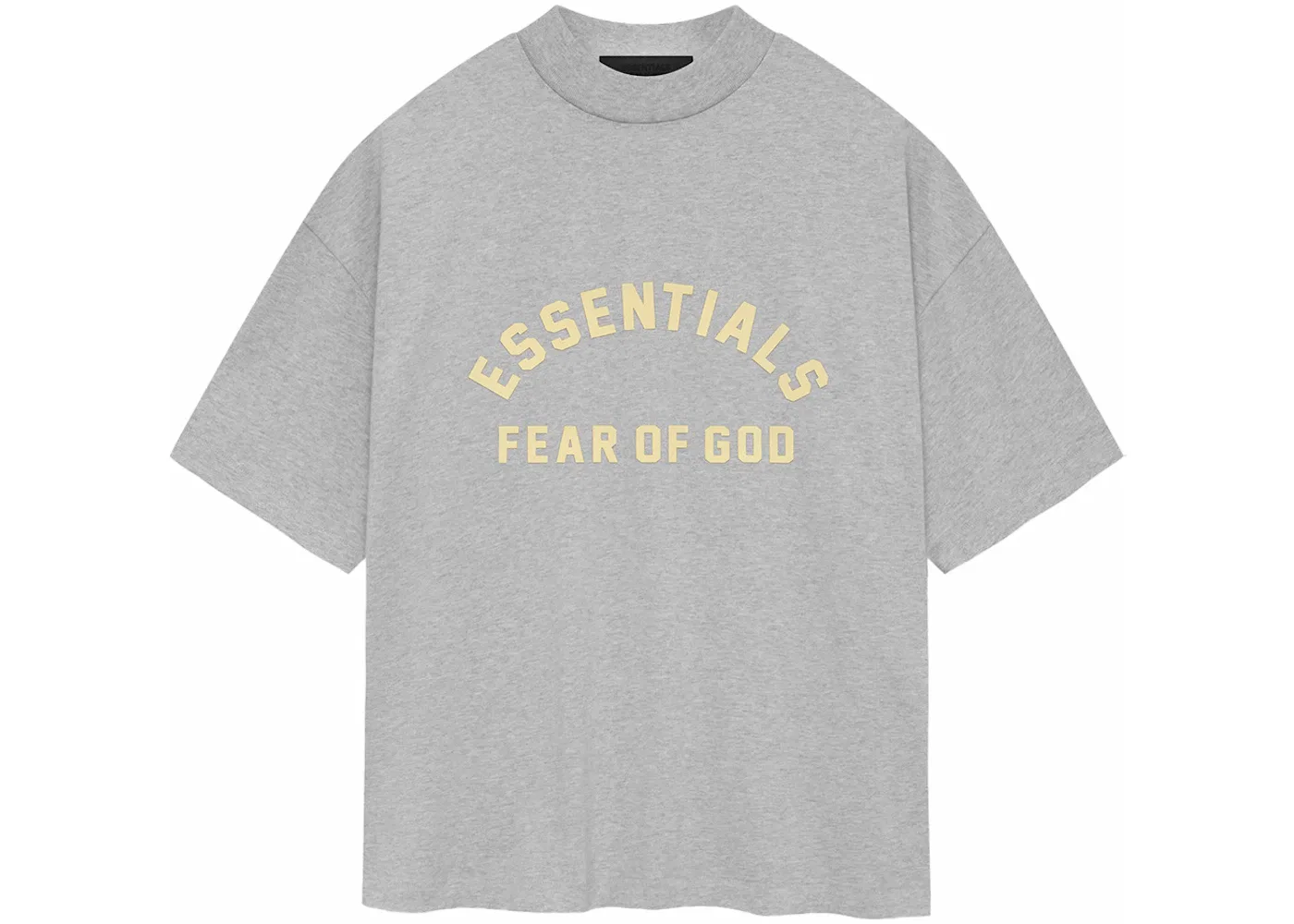 Мужская футболка с круглым вырезом из плотного джерси Tee Fear of God, Light Heather Grey