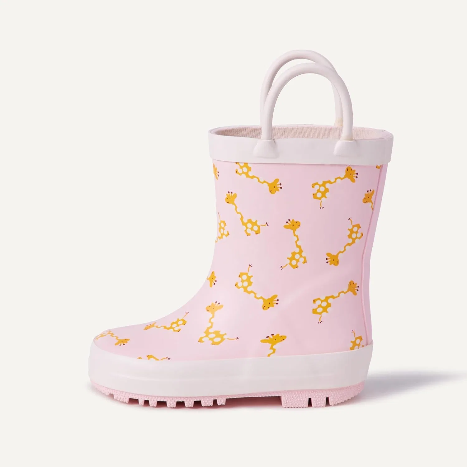 Детские резиновые сапоги для мальчиков и девочек Amazon Essentials x Sofia Grainge, Light Pink Giraffes — фото 4