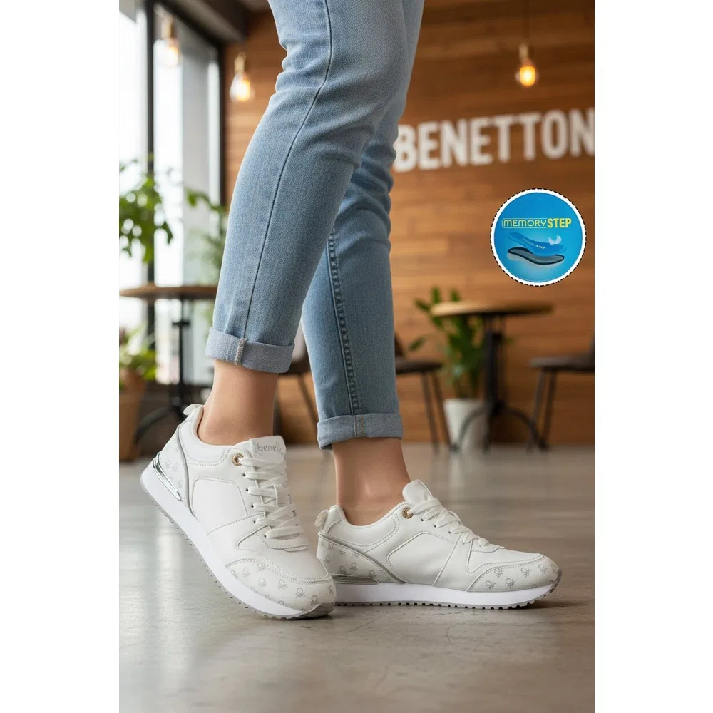 Детские спортивные кроссовки белые с текстильной подкладкой BNI-12097 G United Colors Of Benetton — фото 3