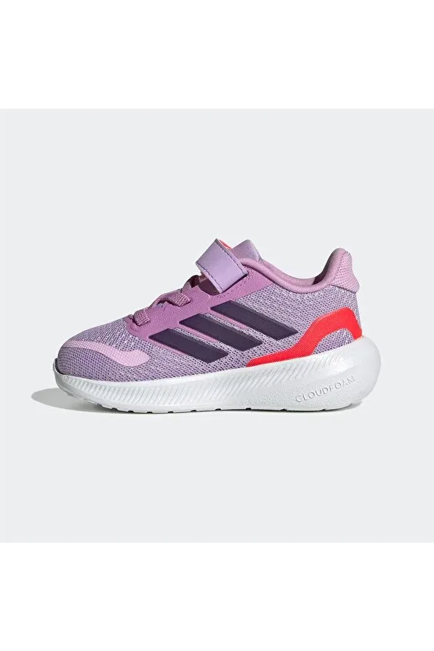 Детские кроссовки для девочек с принтом Runfalcon 5 Adidas, Powder Plum / Aurora Plum / Lu — фото 4