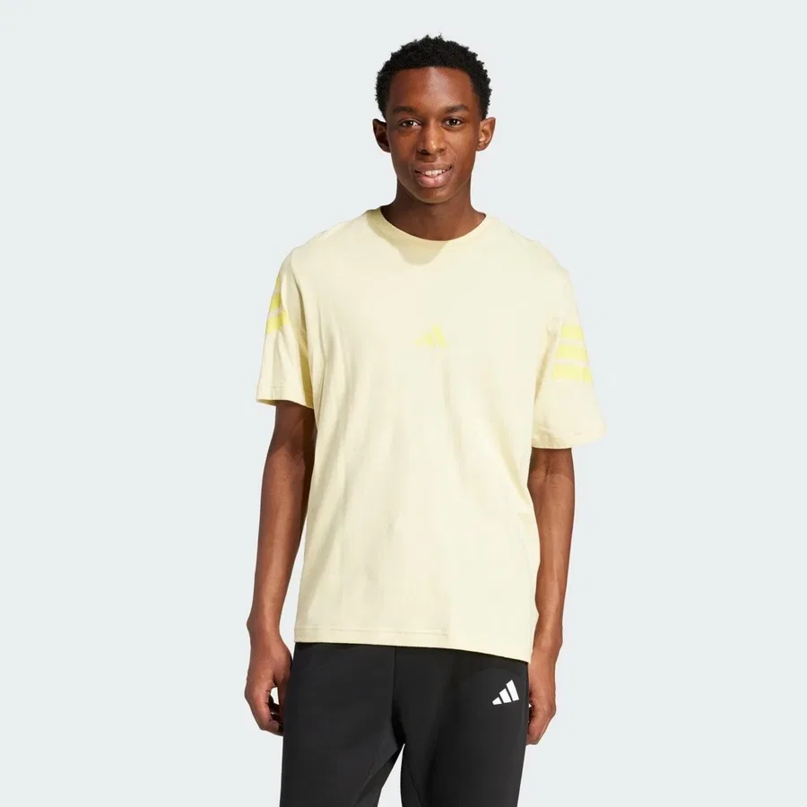 Мужская футболка с принтом JD4871 M FI 3S REG T adidas, Желтый